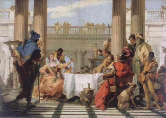 Giambattista Tiepolo The banquet of the Kleopatra china oil painting image